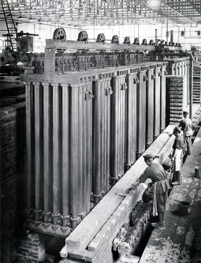 Factory Interior, St Petersburg, c.1914 by Russian Photographer